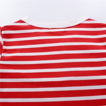 2021 childrens wear wholesale summer T-shirt childrens baby half-sleeved Korean version of the new cotton striped