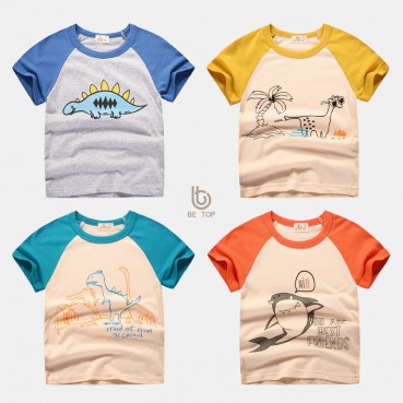 Childrens clothing wholesale Korean version of summer boy believes in girls half-sleeved childrens summer