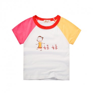 2021 childrens wear summer new children T-shirt cotton boys short-sleeved baby top factory direct sales