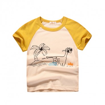 Childrens clothing wholesale Korean version of summer boy believes in girls half-sleeved childrens summer