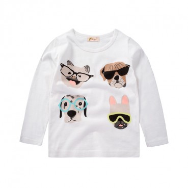 Childrens clothing wholesale factory direct child joint shirt girls Korean version of the bottom shirt spring and