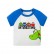 2021 new childrens cartoon short-sleeved T-shirt boys inserted sleeper sweatshirt baby tops qi summer cotton clothing