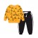 2021 spring sports neutral children set cartoon cotton trousers long-sleeved two-piece childrens clothing