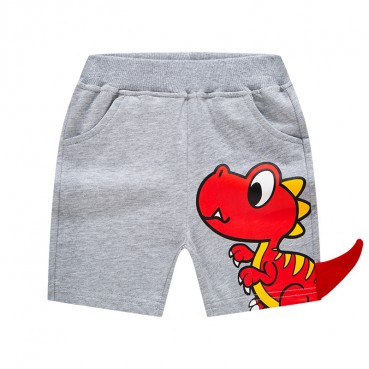 2021 new summer boys three-dimensional cartoon shorts childrens five pants dinosaur underlying pure cotton tide