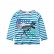 Childrens baby compassion girl Korean version of the bottom shirt spring and autumn new cartoon boat striped