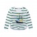 Spot spring Korean version of the child neutral childrens clothing striped cotton long sleeve round neck T-shirt tide