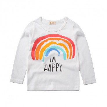 Childrens clothing wholesale factory direct child joint shirt girls Korean version of the bottom shirt spring and