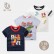 Summer Korean childrens short-sleeved T-shirt boys cotton three-piece childrens clothing 3 pieces of combination