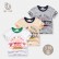 Summer Korean childrens short-sleeved T-shirt boys cotton three-piece childrens clothing 3 pieces of combination