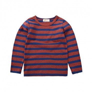 2021 childrens clothing wholesale factory direct Korean version of spring childrens elastic striped boys long sleeve