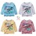 Childrens baby compassion girl Korean version of the bottom shirt spring and autumn new cartoon boat striped