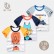 Summer Korean childrens short-sleeved T-shirt boys cotton three-piece childrens clothing 3 pieces of combination