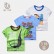 Summer Korean childrens short-sleeved T-shirt boys cotton three-piece childrens clothing 3 pieces of combination