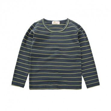 2021 childrens clothing wholesale factory direct Korean version of spring childrens elastic striped boys long sleeve