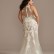 Illusion Keyhole Applique Plus Size Wedding Dress