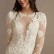 Illusion Keyhole Applique Plus Size Wedding Dress