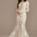 Illusion Keyhole Applique Plus Size Wedding Dress