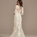 Illusion Keyhole Applique Plus Size Wedding Dress