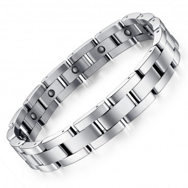 Jewelry European and American jewelry titanium steel trend bracelet classic men's titanium steel bracelet