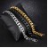 Jewelry factory hot -selling classic titanium steel coarse wide flat snake bone chain men's bracelet