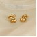 Jewelry Japanese and Korean fashion niche design sense stainless steel simplicity and exquisite fruit Cherry ladies earrings wholesale