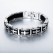 European and American personality hot -selling creative jewelry men's bracelet Classic cross stainless steel silicone bracelet holiday gift