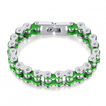 Jewelry Factory Stainless Steel Simple Steel Men's locomotive Chain Personal Hip Hop Bracelet