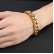 Jewelry factory hot -selling classic titanium steel coarse wide flat snake bone chain men's bracelet