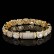 European and American hip -hop bracelets ice sugar chain vermiculite bracelet trendy personality fashion jewelry men's bracelet wholesale