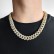 European and American hip -hop 15mm mixed T -square sturgeon Cuba necklace tide men's 18K gold necklace accessories wholesale