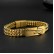 Jewelry Factory Europe and the United States Fashion Retro Stainless Steel Design S three -dimensional Guitar Gold Bracelet Man