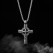 Jewelry source retro niche design cross pendant hip -hop street stainless steel necklace men