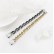 European and American fashion niche men's hip -hop hand decorated stainless steel coarse snake bone chain men's bracelet