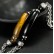 Jewelry factory European and American fashion retro stainless steel chain stitching tiger eye stone titanium steel men's bracelet