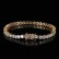 Tennis chain vermiculite bracelet trendy brand hip -hop copper plating 18K gold men's bracelet accessories wholesale