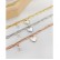 Jewelry net red niche design cold wind personality double -layer temperament wild peach heart pearl stainless steel bracelet