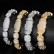 European and American hip -hop bracelets ice sugar chain vermiculite bracelet trendy personality fashion jewelry men's bracelet wholesale