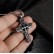 Jewelry source retro niche design cross pendant hip -hop street stainless steel necklace men