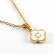 New Clover Pendant Stainless Steel 18K Gold Necklace Ins Style European and American Simple Shell Letter Clavicle Chain Necklace