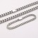 European and American minimalist titanium steel encrypted four sided ground chain men's and women's necklace hip-hop stainless steel Cuban chain men's and women's Cuban chain