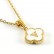 New Clover Pendant Stainless Steel 18K Gold Necklace Ins Style European and American Simple Shell Letter Clavicle Chain Necklace