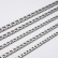 Oval chain men and women versatile hip-hop stainless steel necklace six sided titanium steel lock chain sweater chain street accessories wholesale