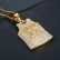 HIPHOP Jewelry Titanium Steel Gold Plated Diamond Set Jordan 23 jersey pendant