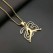 Hip hop Street Basketball Jewelry Stainless Steel Gold Plated Diamond Set Flying Man Dunk No. 23 Pendant Necklace