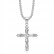 Stainless steel gold-plated inlaid irregular AAA zircon cross pendant