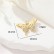 Simple and high-end color zirconia butterfly pendant DIY jewelry necklace bracelet 14K accessories wholesale