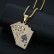 HIPHOP Jewelry Titanium Steel Gold Plated Diamond Set Tonghuashun Poker Pendant Necklace