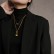 European and American luxury brand high-end Fang brand sweater chain 2024 new trend autumn and winter accessories long titanium steel necklace accessories