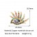 14k Micro inlaid Color Zirconium Eye Pendant Accessories Horus Eye Heart shaped DIY Necklace Earrings Pendant