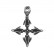 Titanium Cross Diamond Demon Slayer Pendant Punk Retro Necklace Trendy Men Stainless Steel Casting Pendant